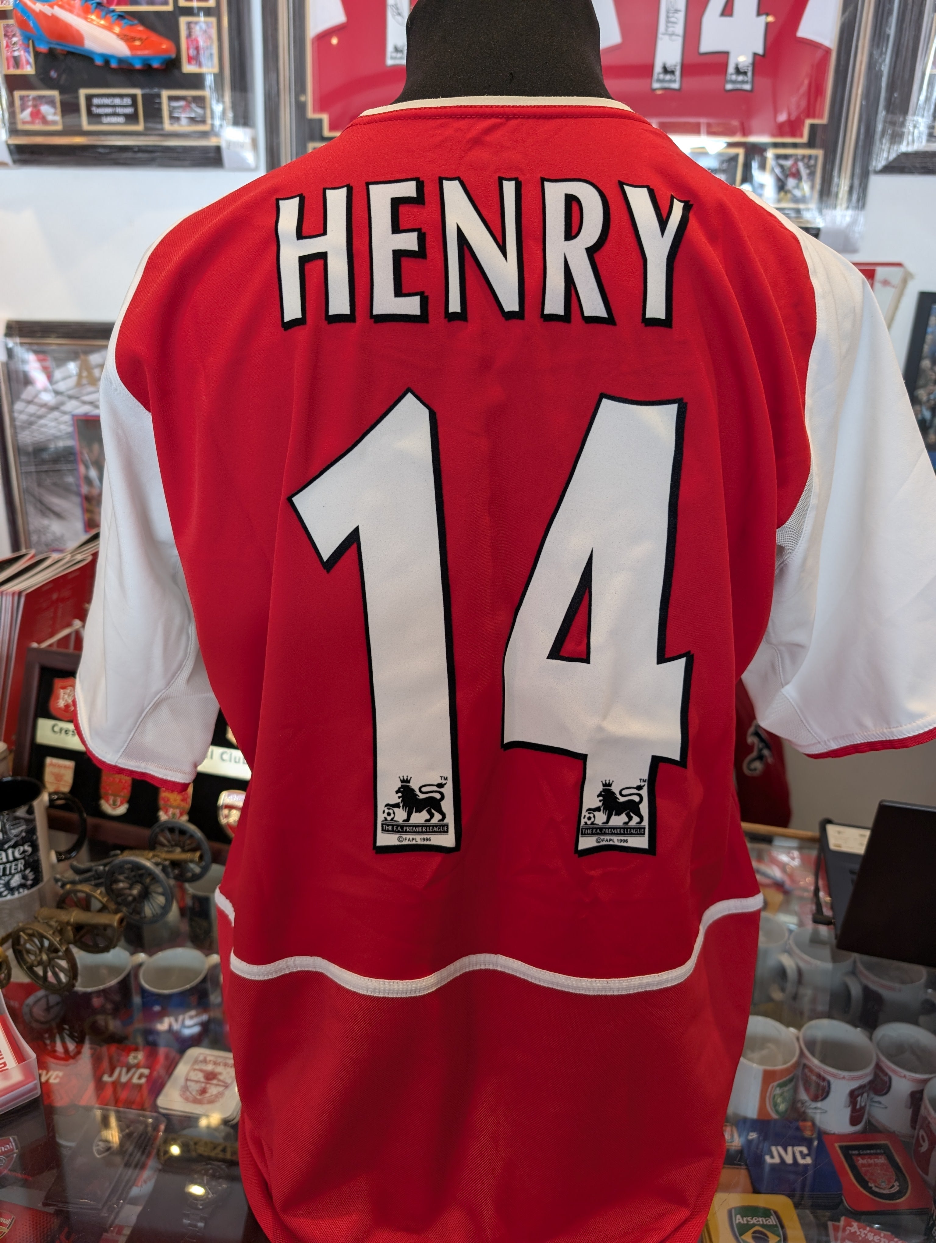 2005/06 Arsenal Away Jersey #14 Henry 2XL Nike Soccer