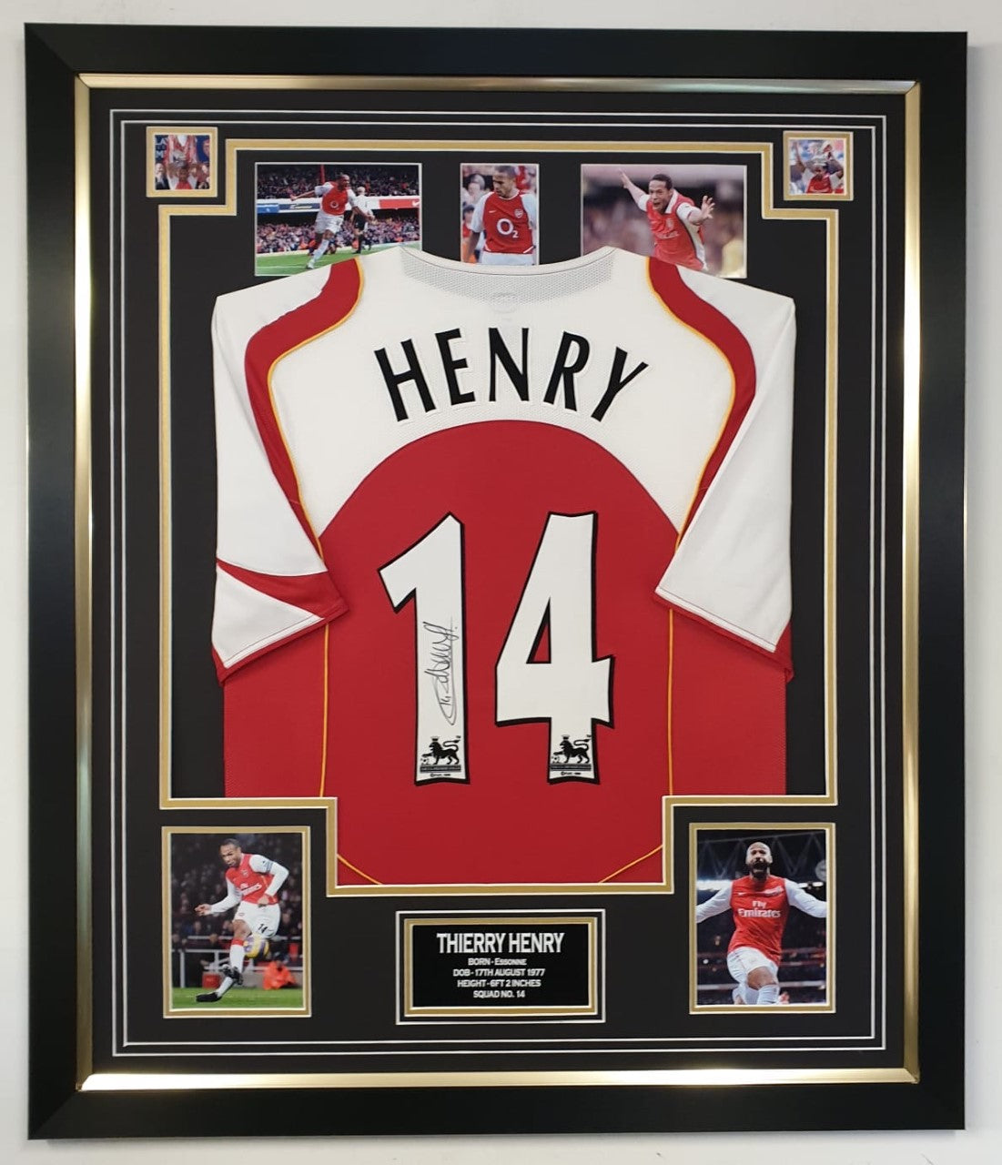 Thierry Henry Arsenal Gunners Personally Signed and Inscribed Jersey –  Sports Online