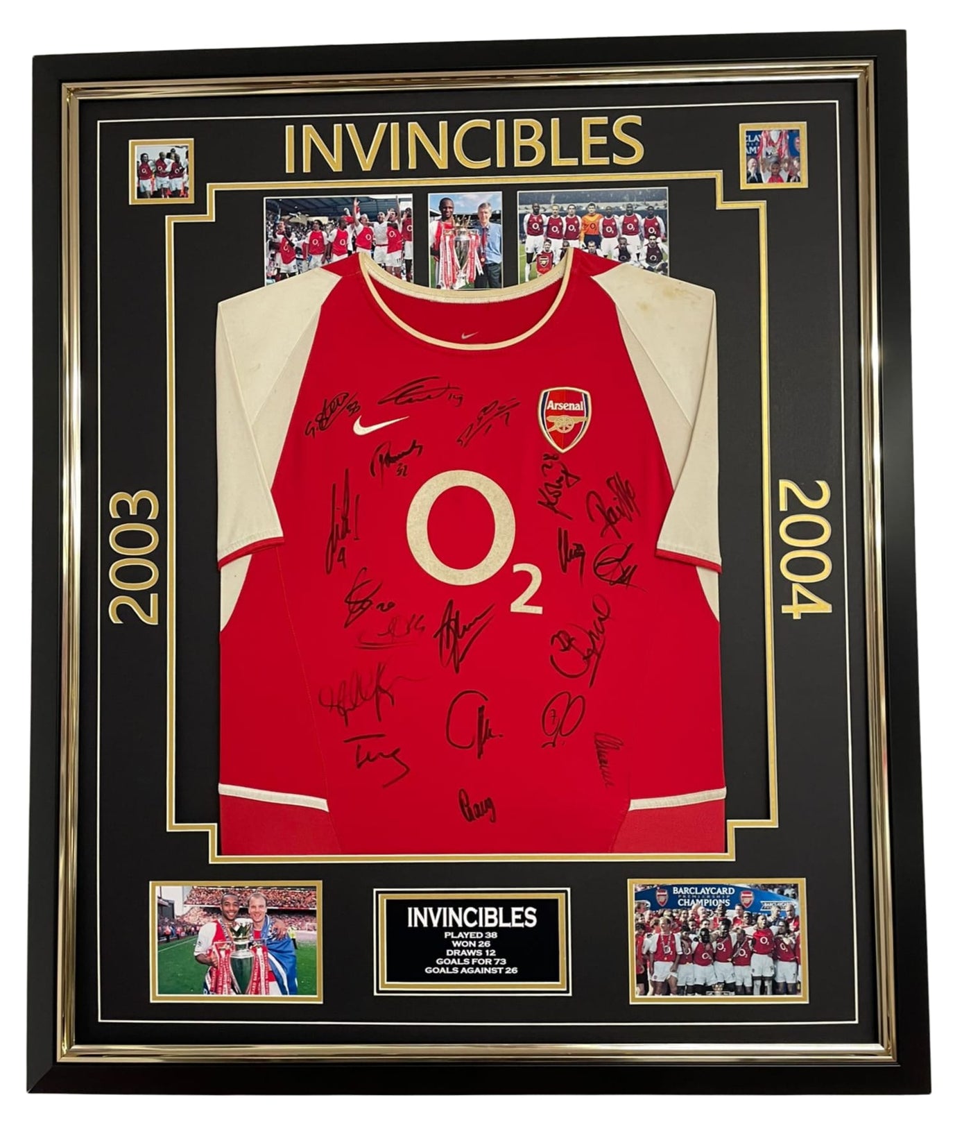 Invincibles team signed shirt.
