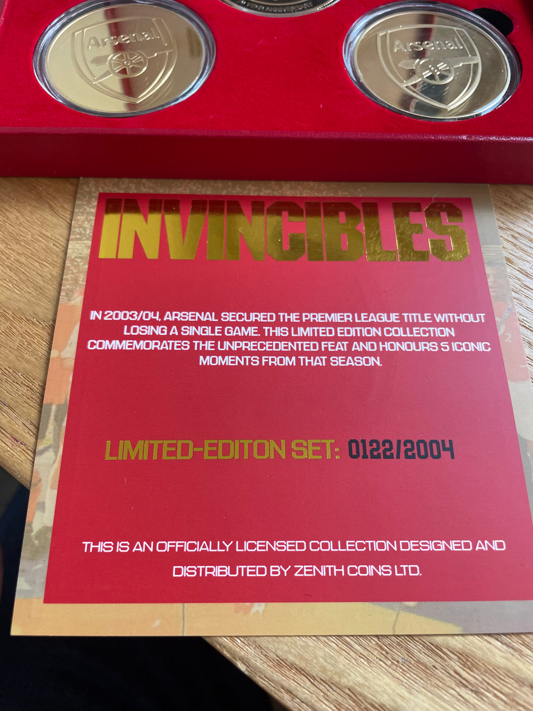Invincibles Coin set. – The Match Day Shop