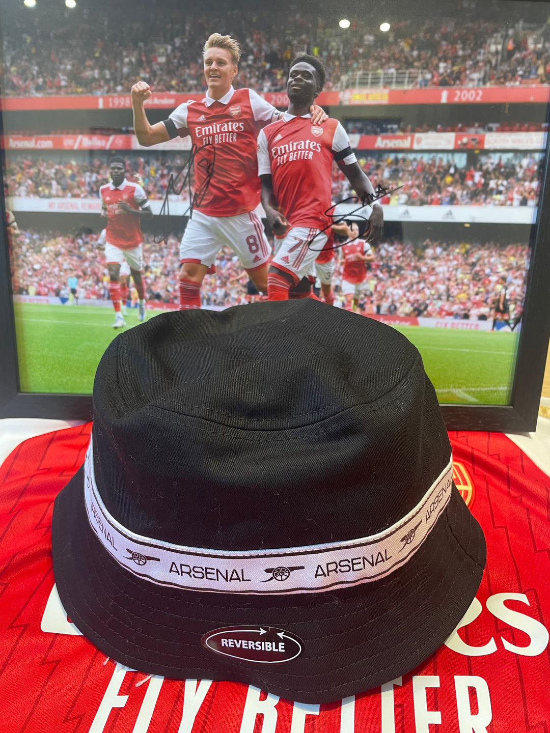 Arsenal Black Reverse Bucket Hat The Match Day Shop