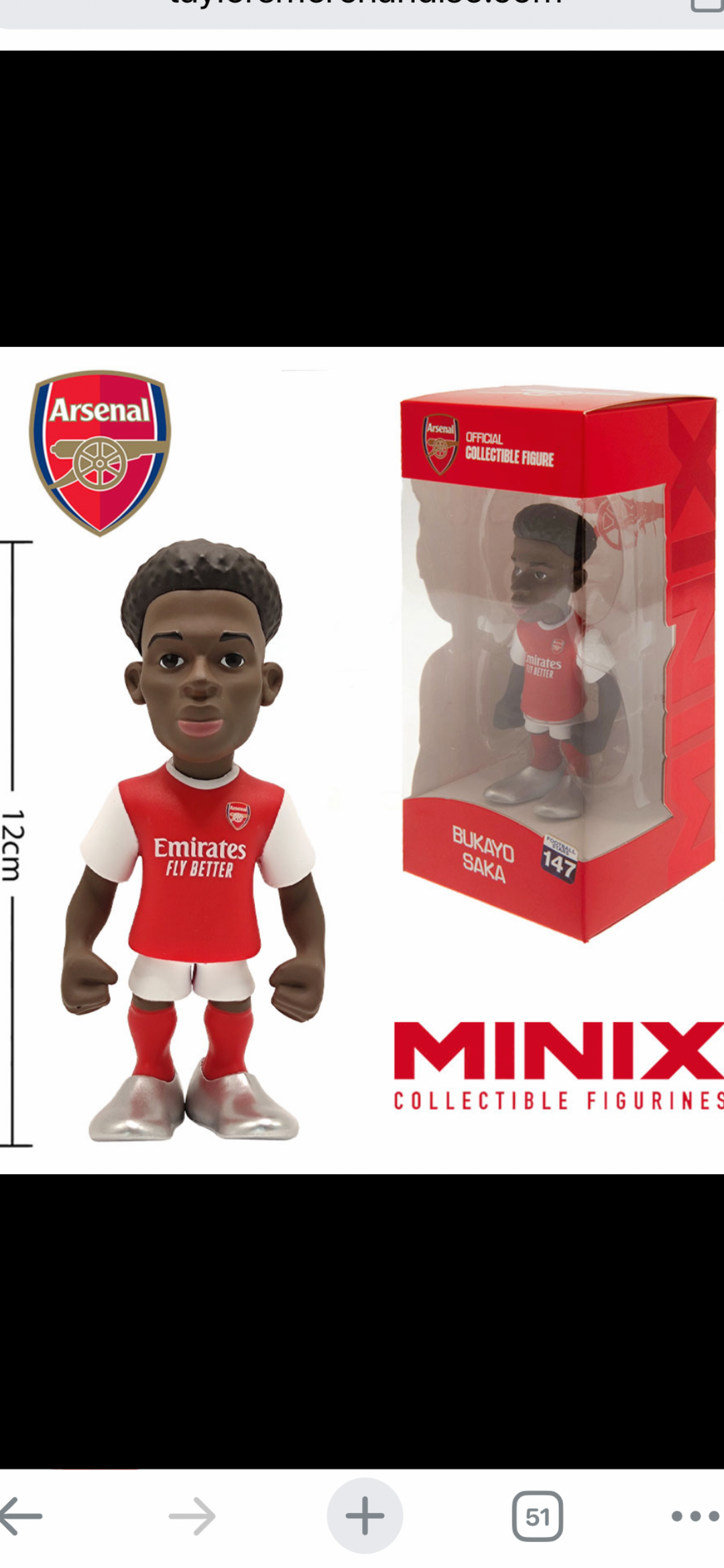 Minix Saka Figurine. – The Match Day Shop