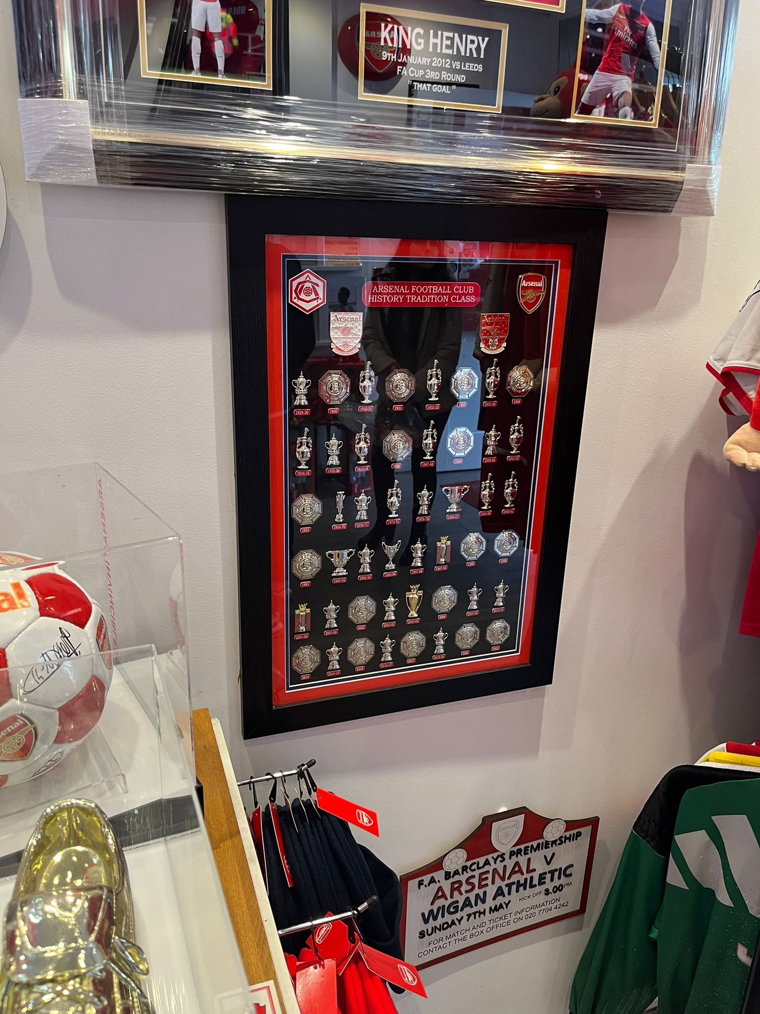 Arsenal Trophy Collection Frame – The Match Day Shop