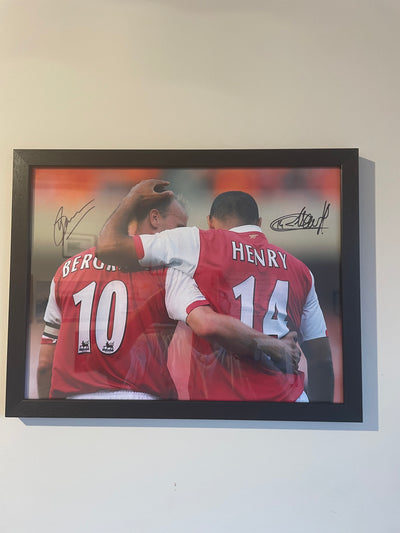 Henry / Bergkamp Signed Photo