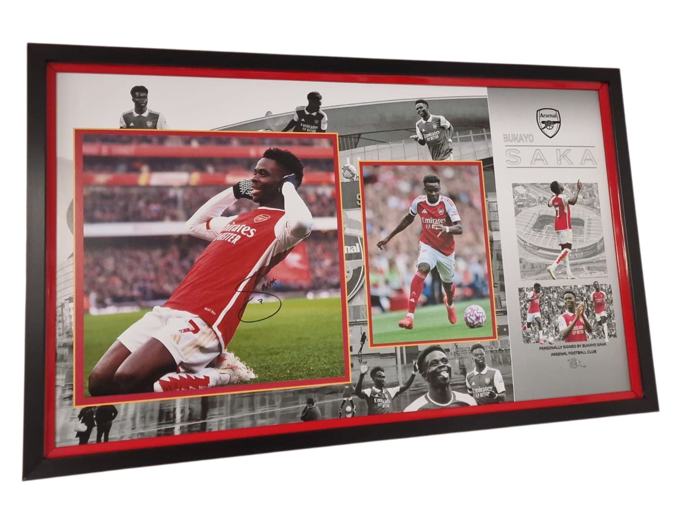 Saka Signed Photo Display