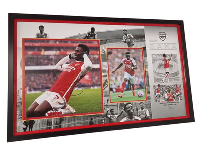 Saka Signed Photo Display