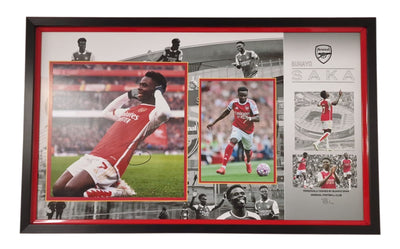 Saka Signed Photo Display