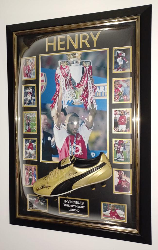 Thierry Henry Signed Boot Arsenal Football Gifts Memorabilia