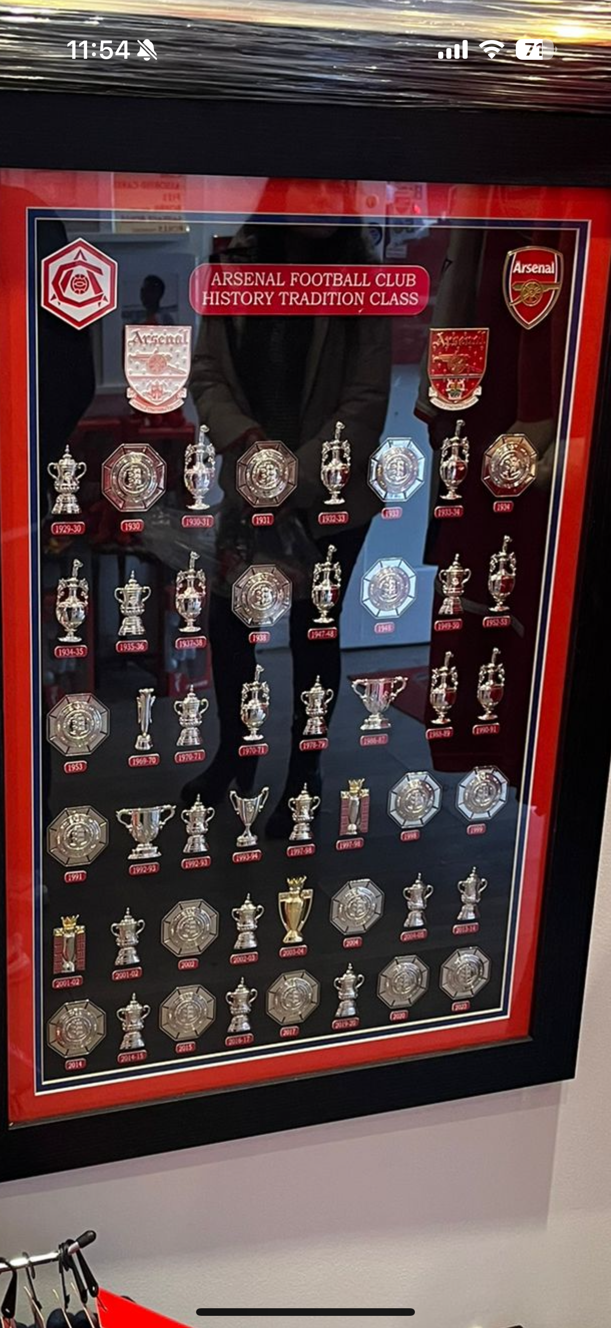 Arsenal Trophy Collection Frame