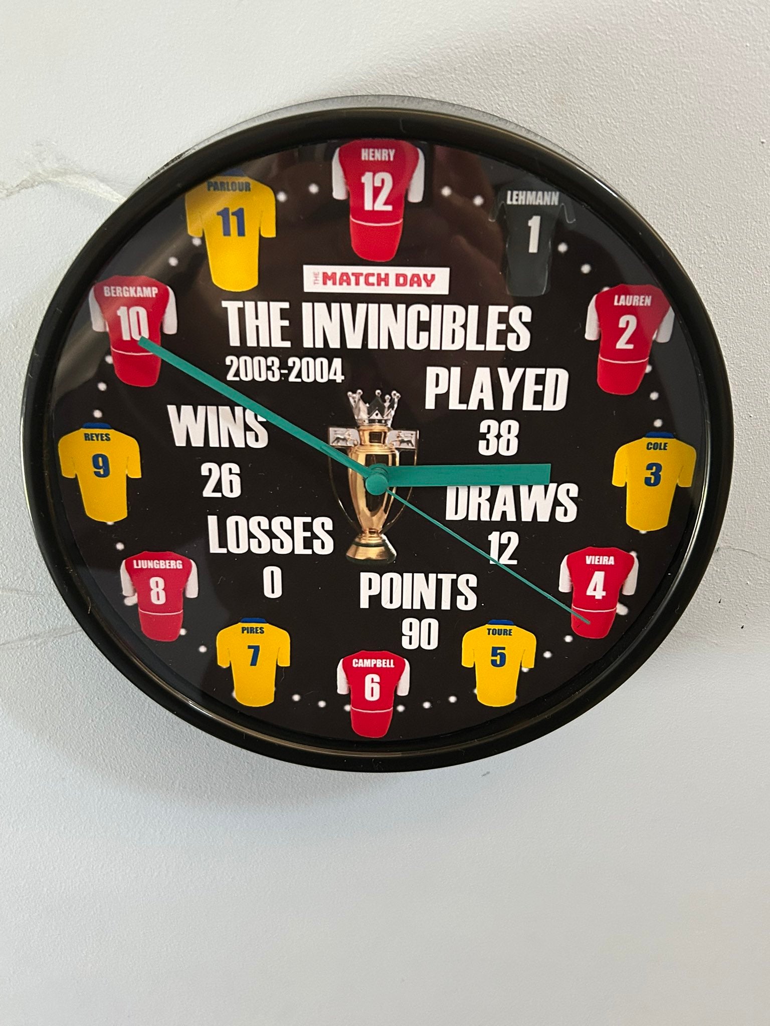Invincibles Home and Away clock – The Match Day Shop