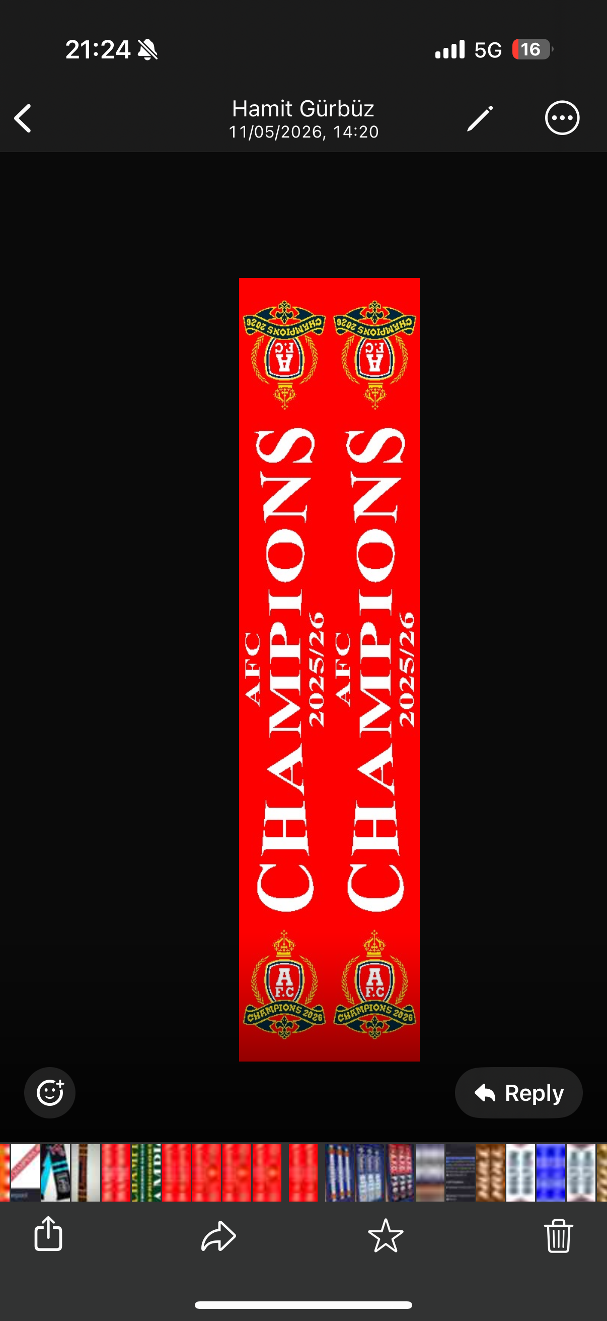 Arsenal Champions 2026 Scarf. – The Match Day Shop