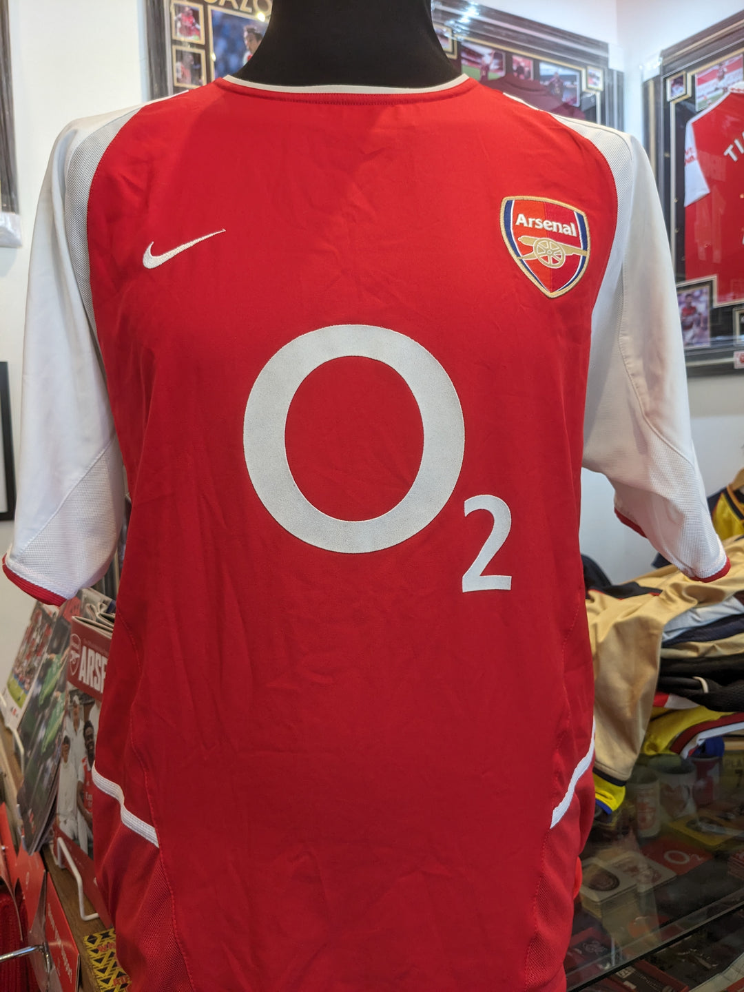 NIKE ARSENAL 2003 HOME L/S AUTHENTIC `BERGKAMP` JERSEY - Soccer Plus NIKE ARSENAL 2003 HOME L/S AUTHENTIC `BERGKAMP` JERSEY - Soccer Plus