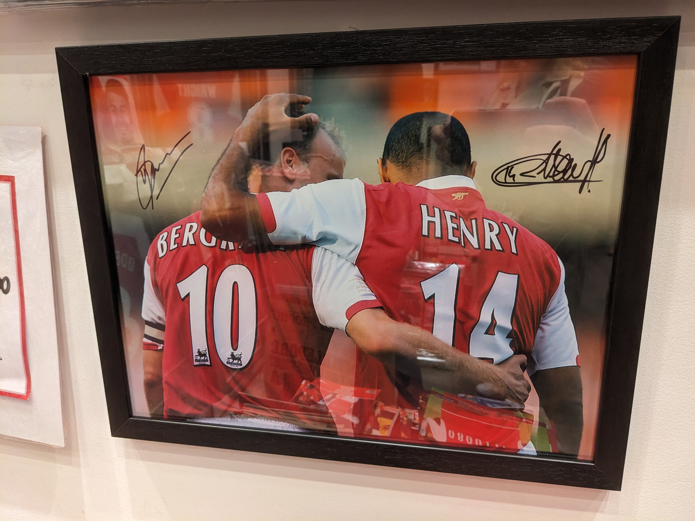 Henry & Bergkamp Signed Photo