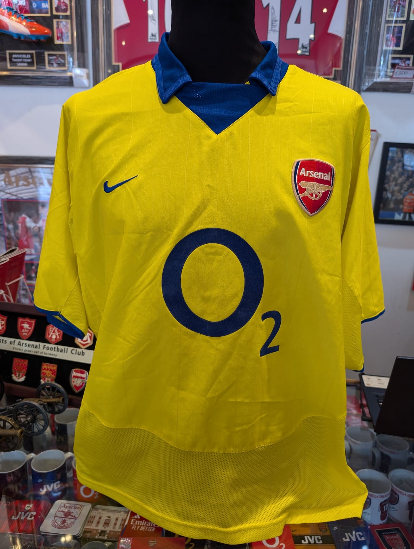 Arsenal Yellow O2 Arsenal Yellow Kit 2004