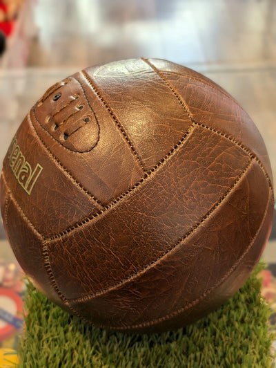 Arsenal Retro Leather Football - Tan