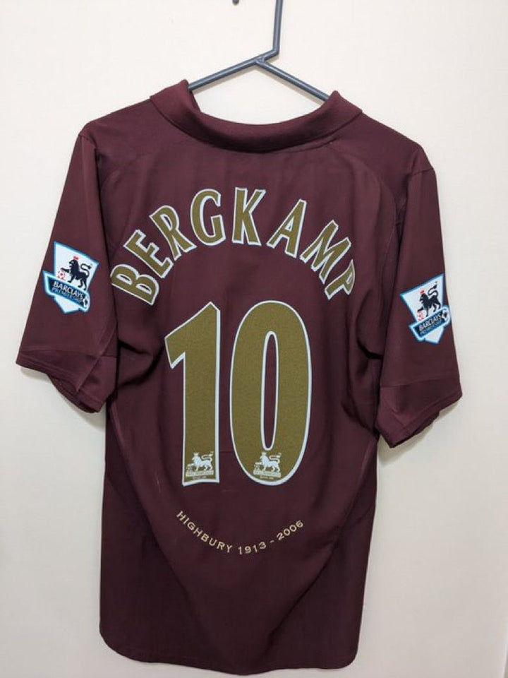 05-06 アーセナル ベルカンプ BERGKAMP 10番 長袖 シャツ アーセナル
