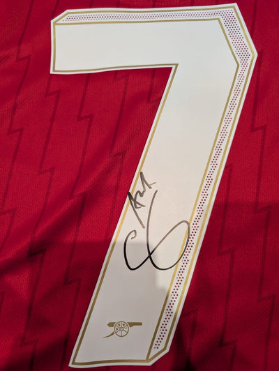 Saka Signed Shirt - 2022-23 Home - Unframed