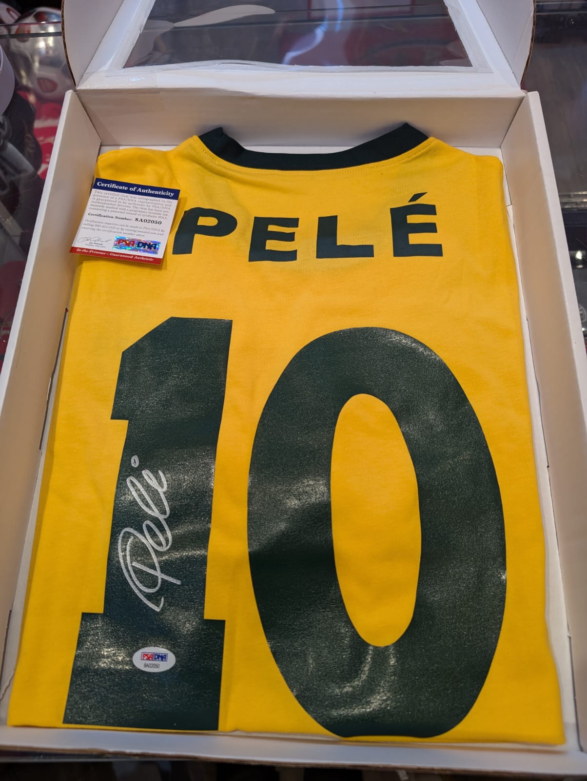 Pele Signed Shirt - 1970 Brazil World Cup