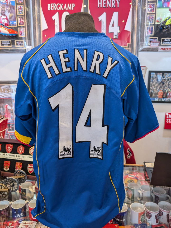 Thierry Henry Arsenal Away Kit Blue Arsenal O2 Kit Nike Arsenal