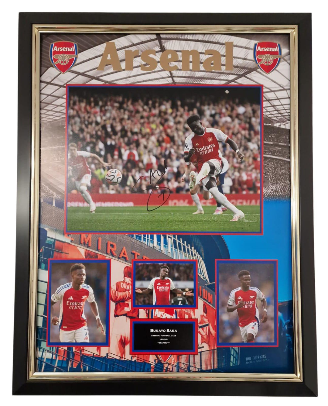 Bukayo Saka Signed Photo Print A4 Arsenal FC Football | UK