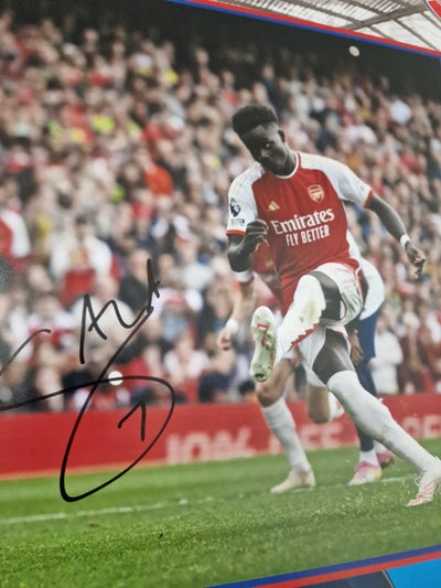 Saka Signed Photo