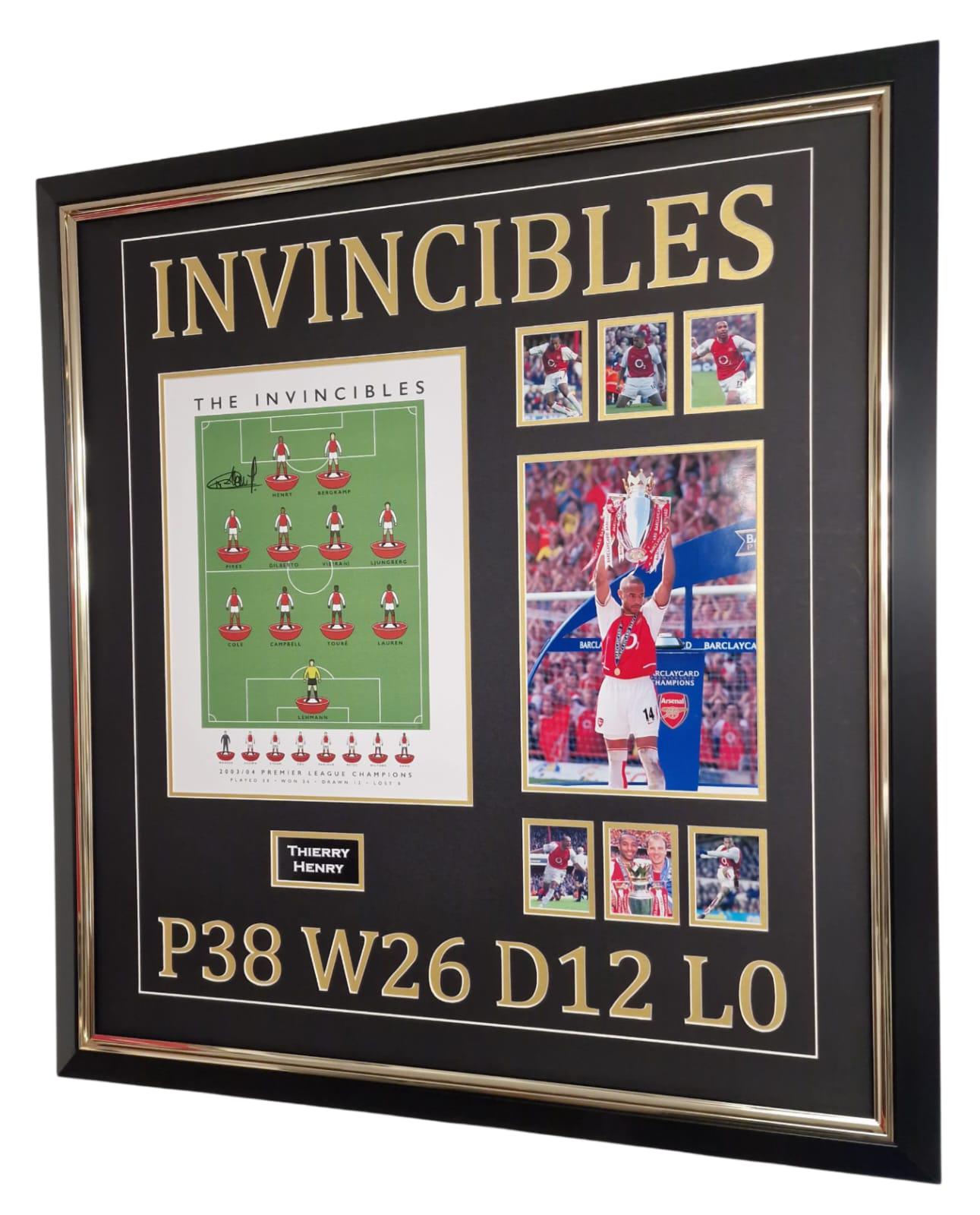 Henry Signed Invincibles Squad Photo