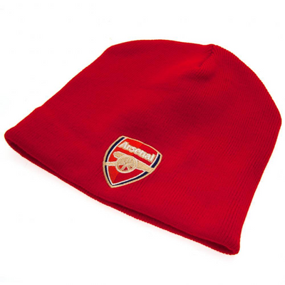 Knitted Beanie Hat - Red