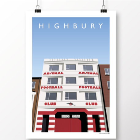 Highbury West Stand Entrance - Framed Print