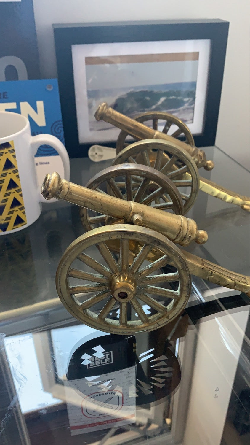 Solid Brass Vintage Cannon