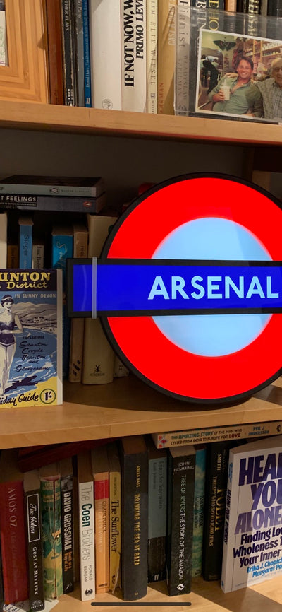 Arsenal Underground Lightbox Sign