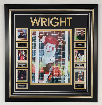 Signed Ian Wright 179 Photo - Framed Montage Display