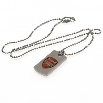 Arsenal F.C. Colour Crest Dog Tag & Chain