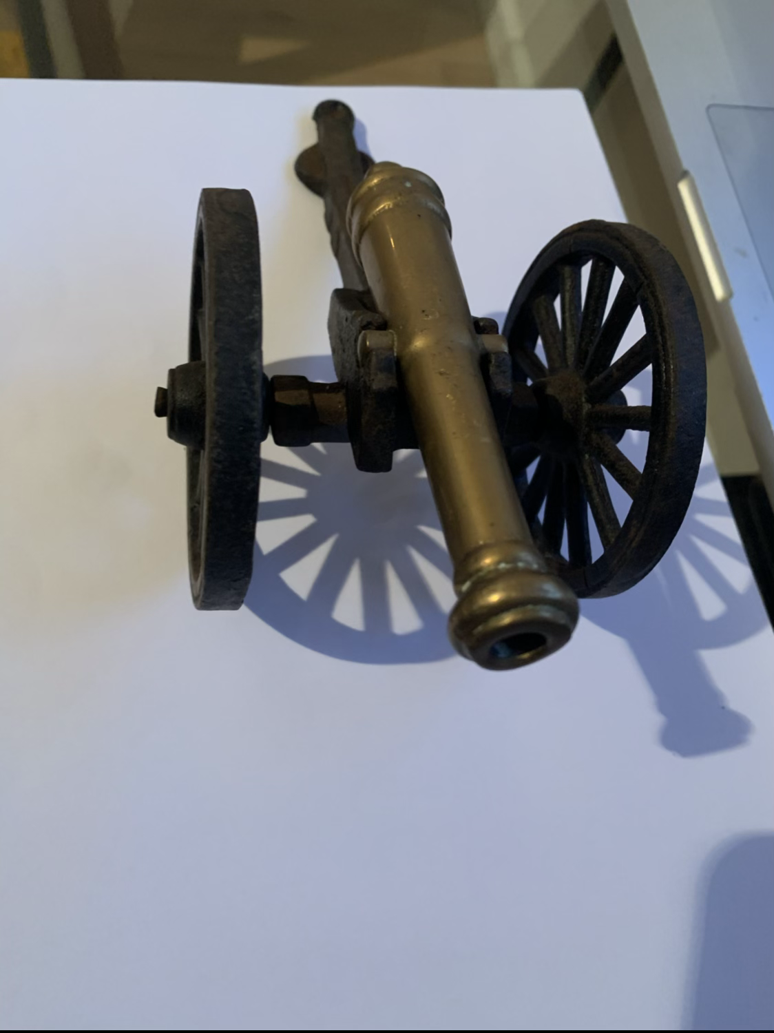Solid Brass Black and Gold Cannon