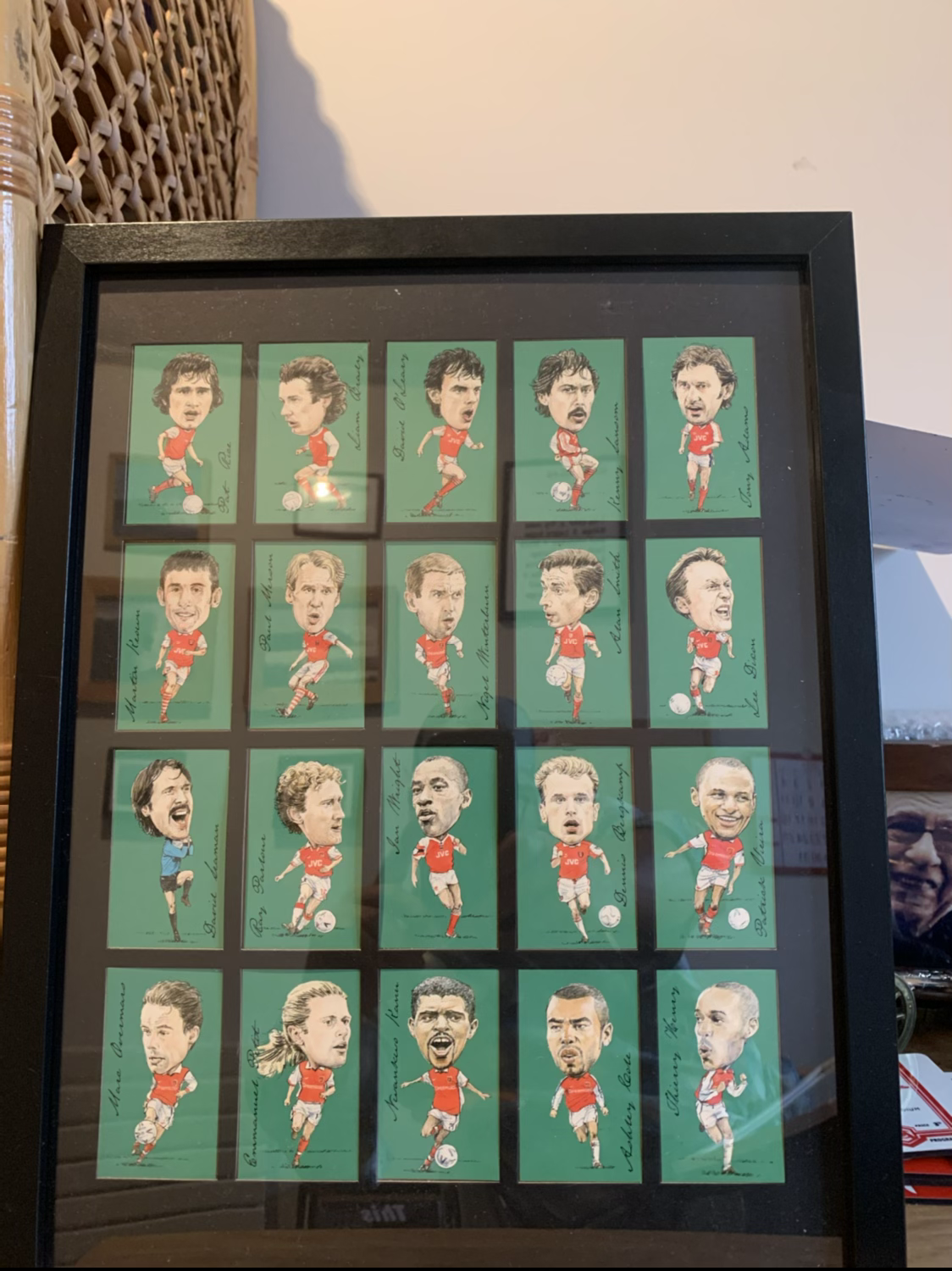 Arsenal legends card frame