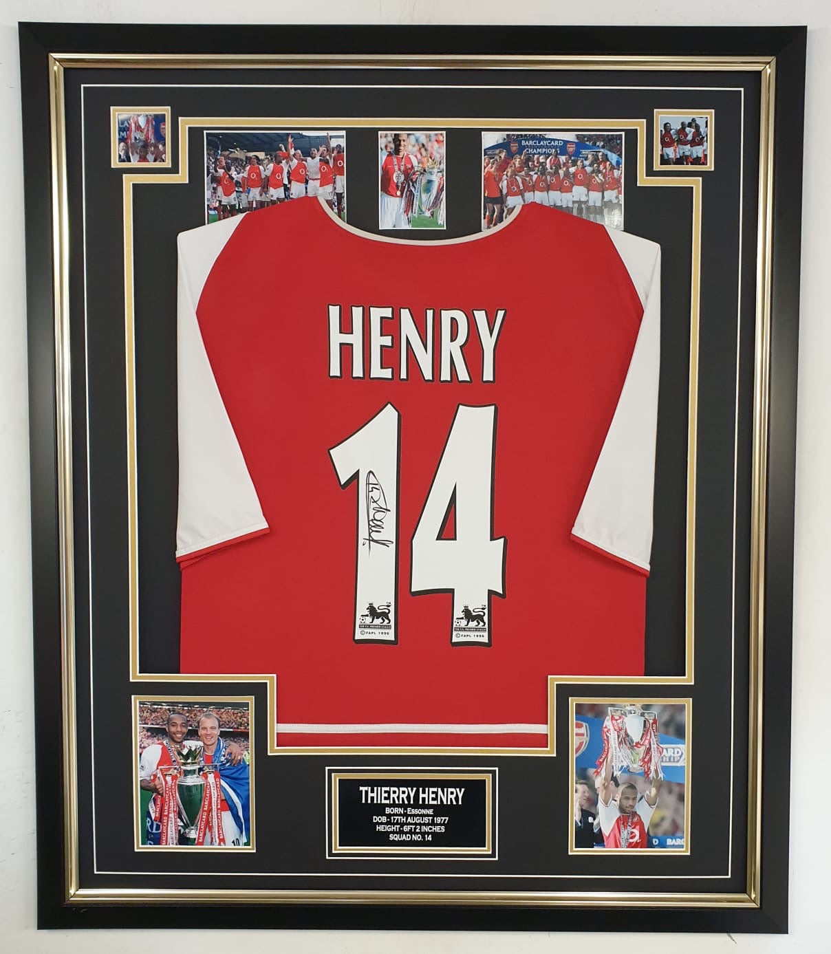 Henry Signed 2003/4 Frame - Arsenal Football Gifts & Memorabilia – The ...