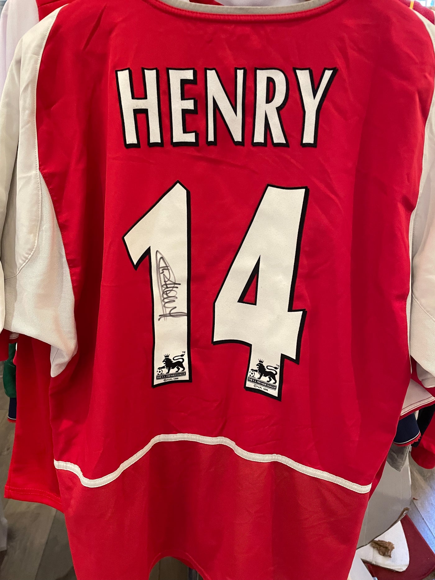 Henry signed invincibles shirt