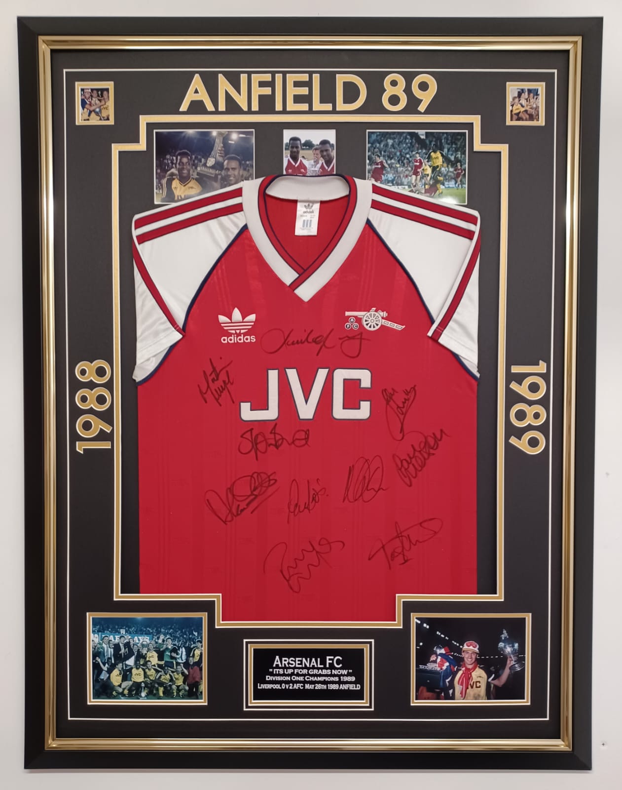 Arsenal 89 home signed