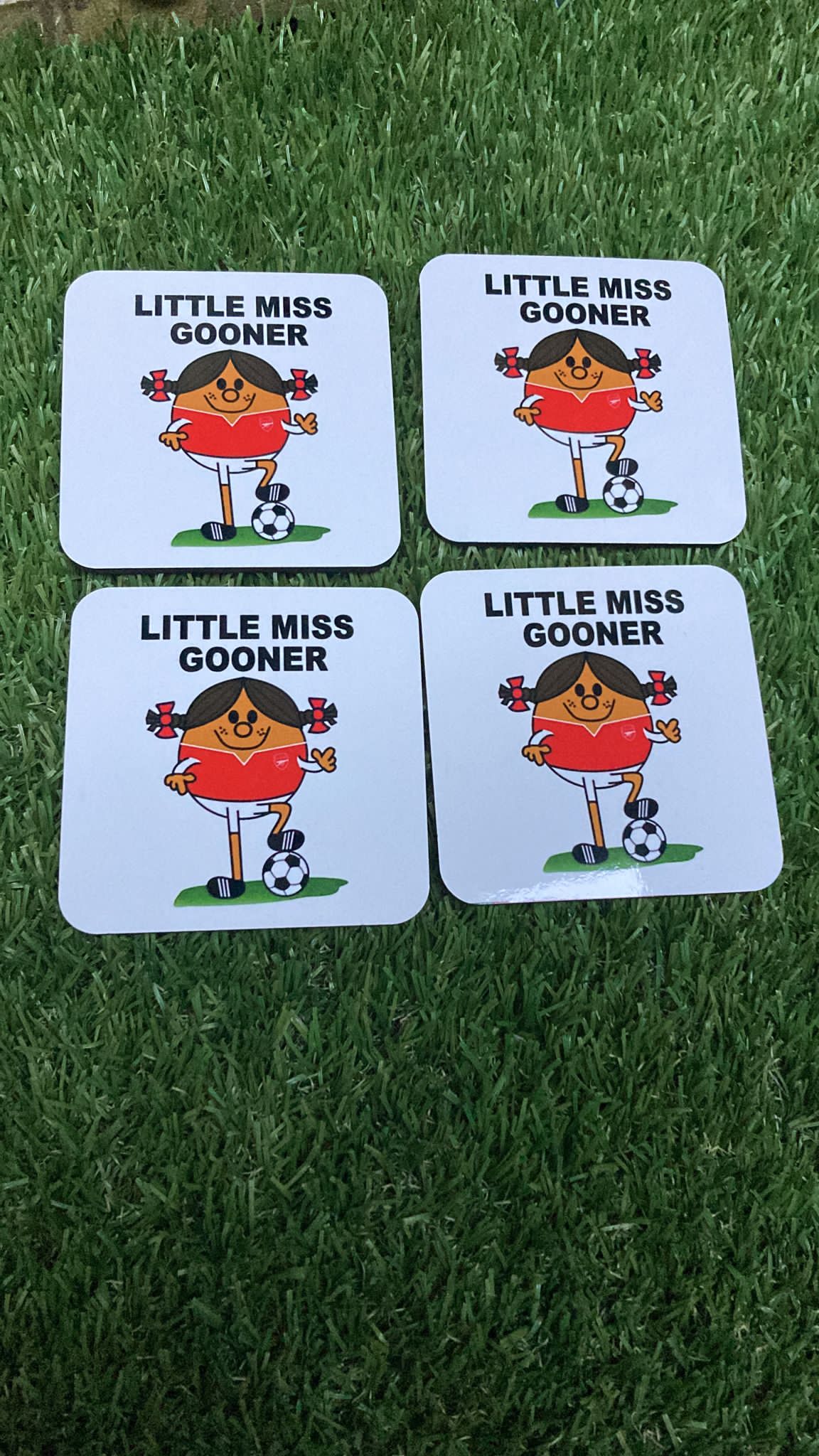 Little Miss Gooner Coaster set