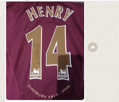 Henry Last season Highbury Shirt