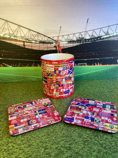 Flags of Arsenal Mug and coaster set